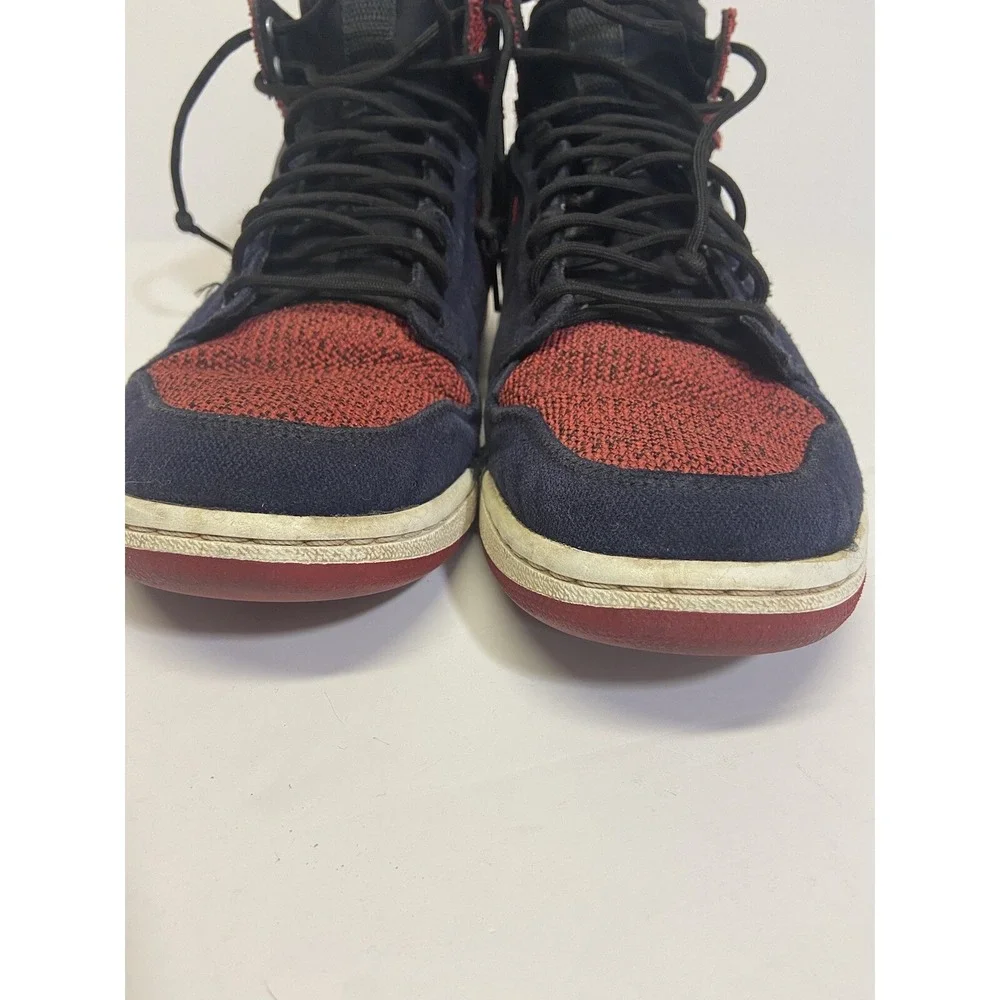 Jordan Retro 1 High Ultra Flyknit Black Gym Red White Bred Toe Banned OG‎ Sz 9.5